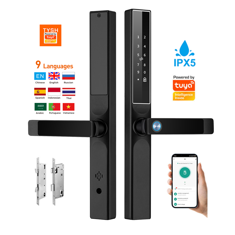 Home Security Keypad - Tuya App Fingerprint Door Lock Code