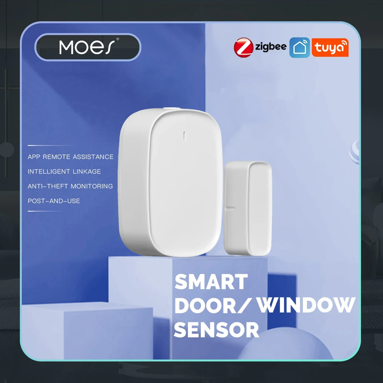Home Security System Installation - MOES Tuya ZigBee/Wifi Smart Window Door