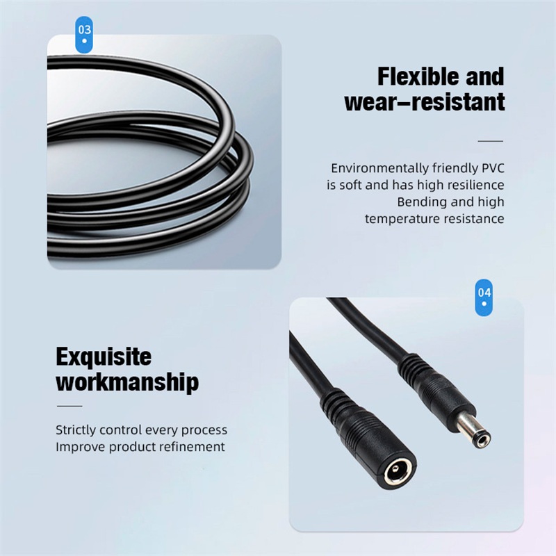5.5 x 2.1mm 1 Female to 2 4 8  - Home Security Technician ulasan dan harga