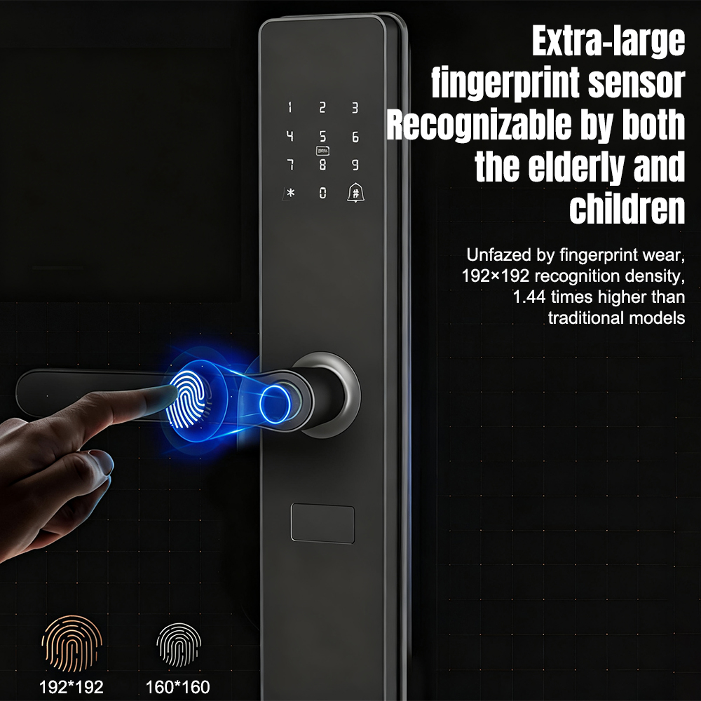 Smart Fingerprint Door Handle  - Home Security Keypad ulasan dan harga