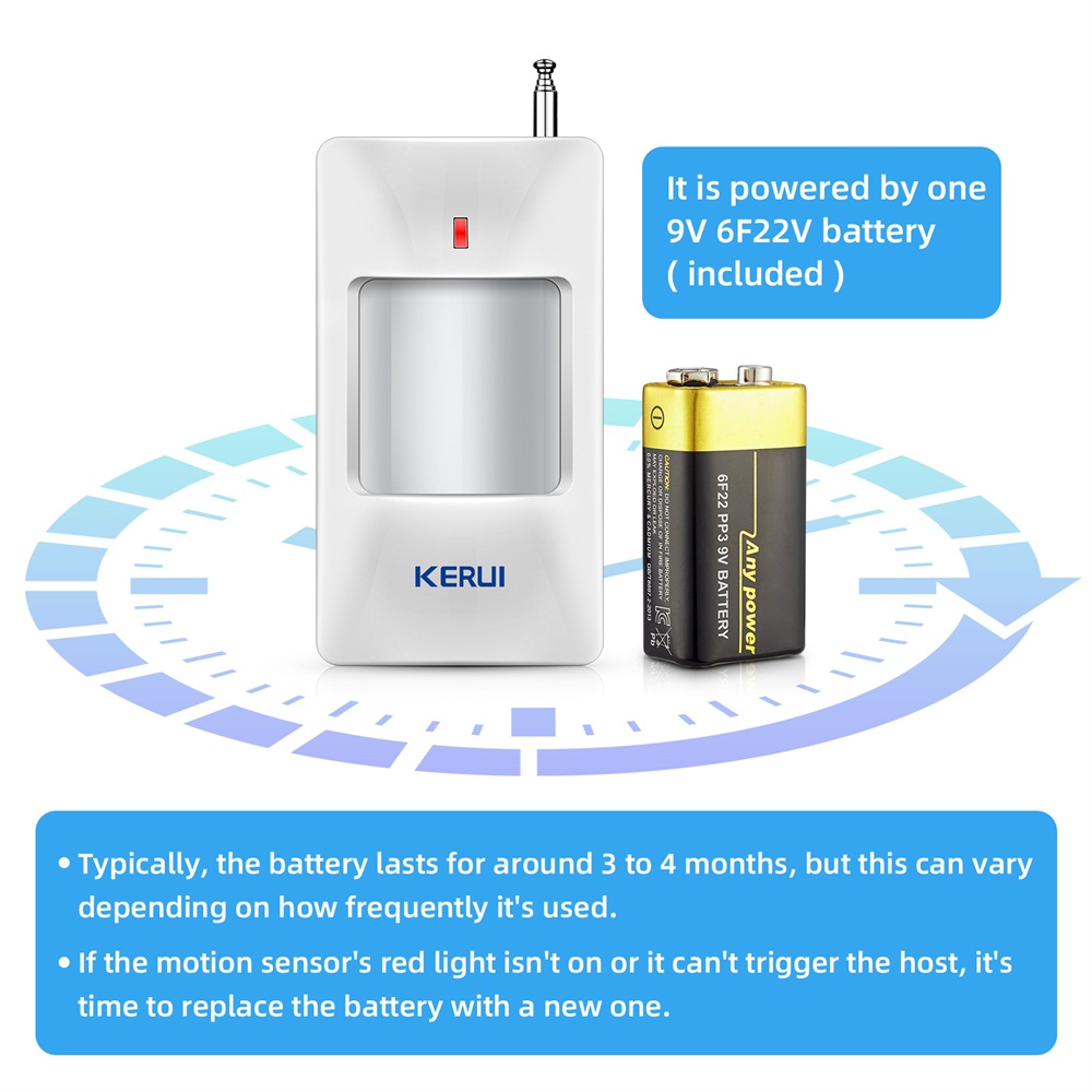 KERUI Wireless PIR Motion Sens - Home Security System Installation ulasan dan harga