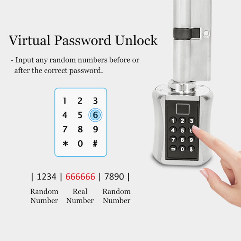 Fingerprint Smart Cylinder Loc - Home Security Keypad ulasan dan harga