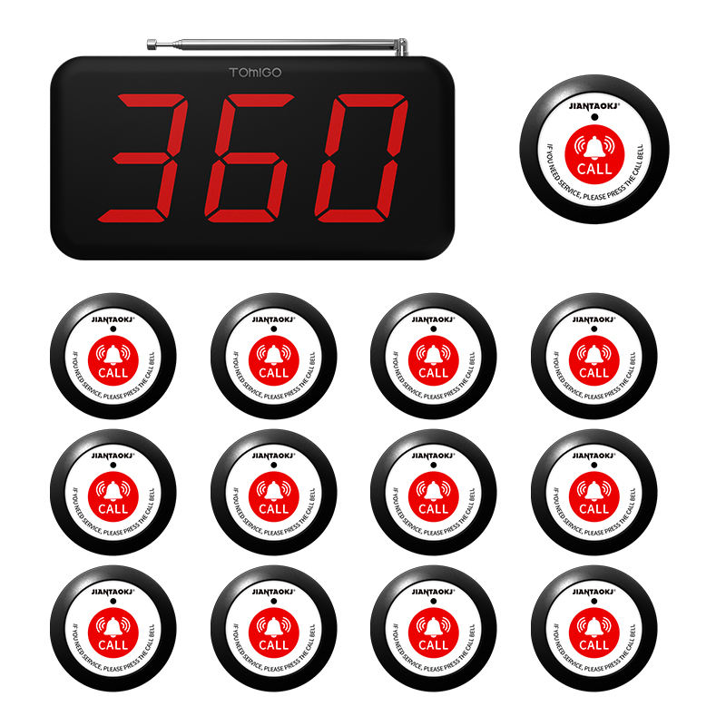 Wireless 3-Digits Cafe Buzzer  - Home Security Companies ulasan dan harga