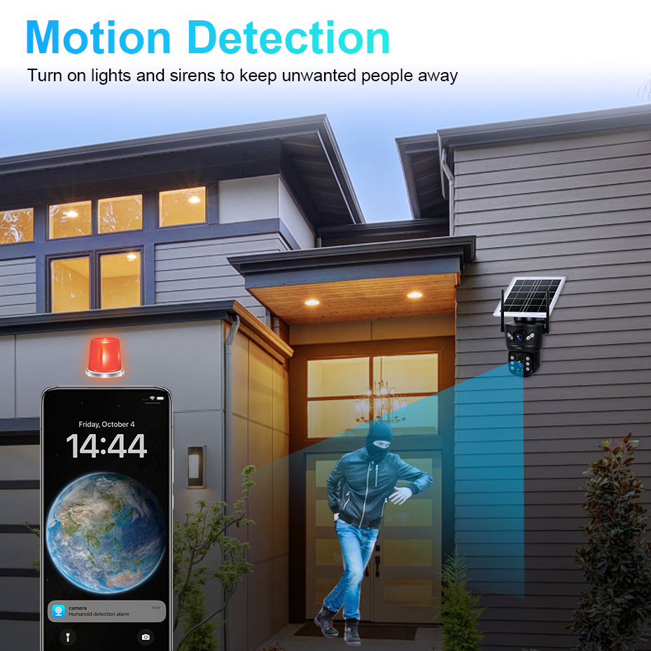 KERUI 6MP 4G SIM WiFi Solar Ca - Home Security Product ulasan dan harga