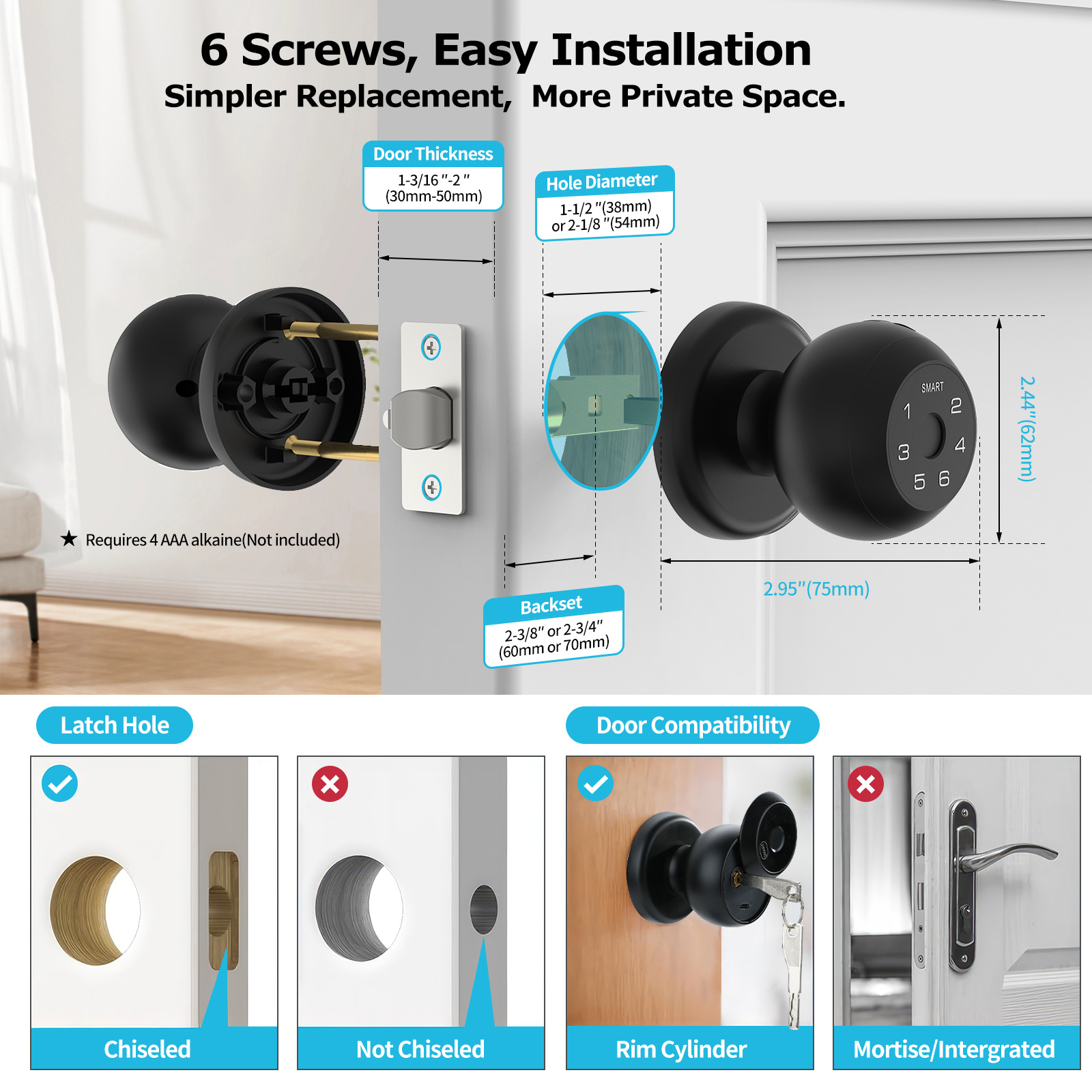 Viladepot Smart Lock Fingerpri - Home Security Keypad ulasan dan harga