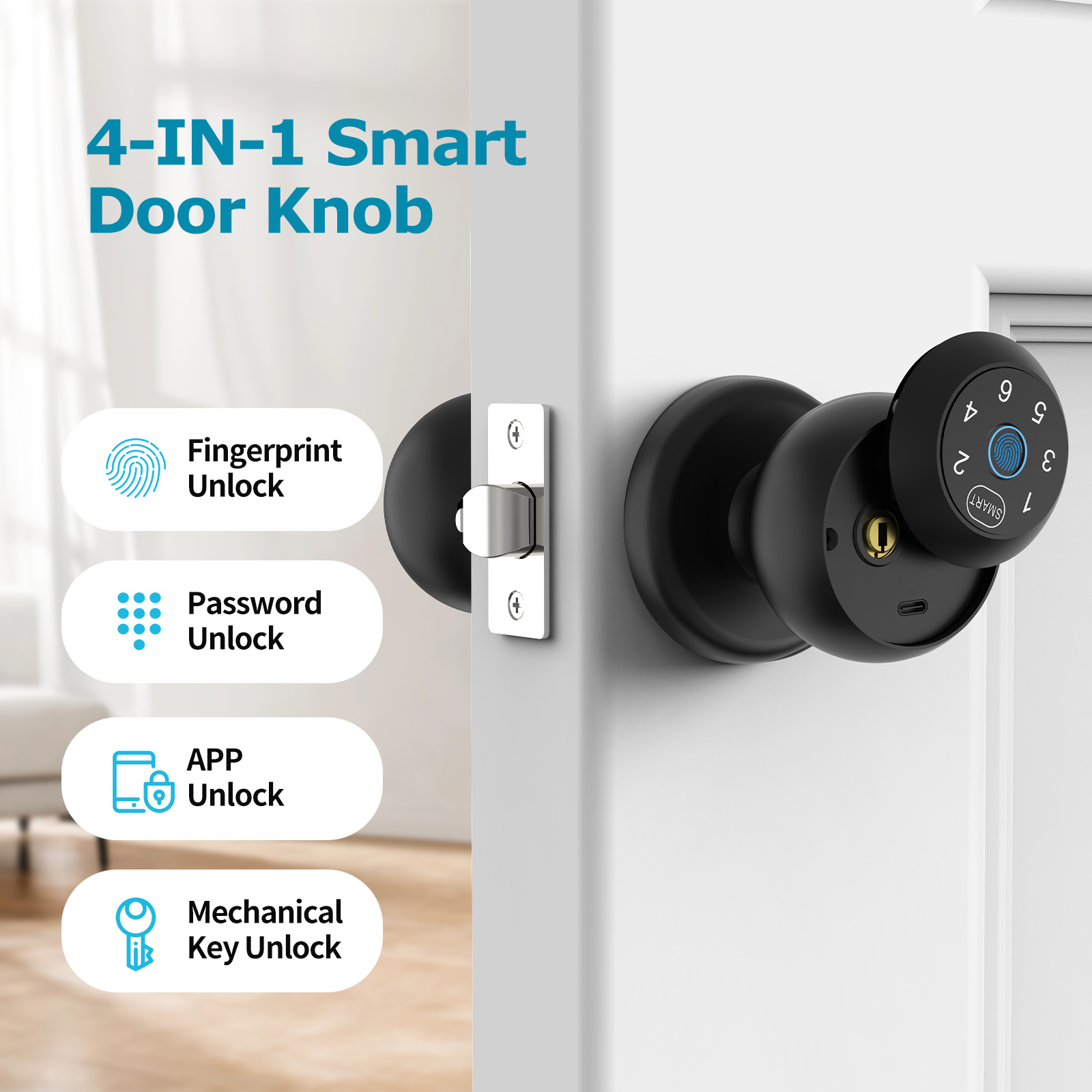 Viladepot Smart Lock Fingerpri - Home Security Keypad ulasan dan harga