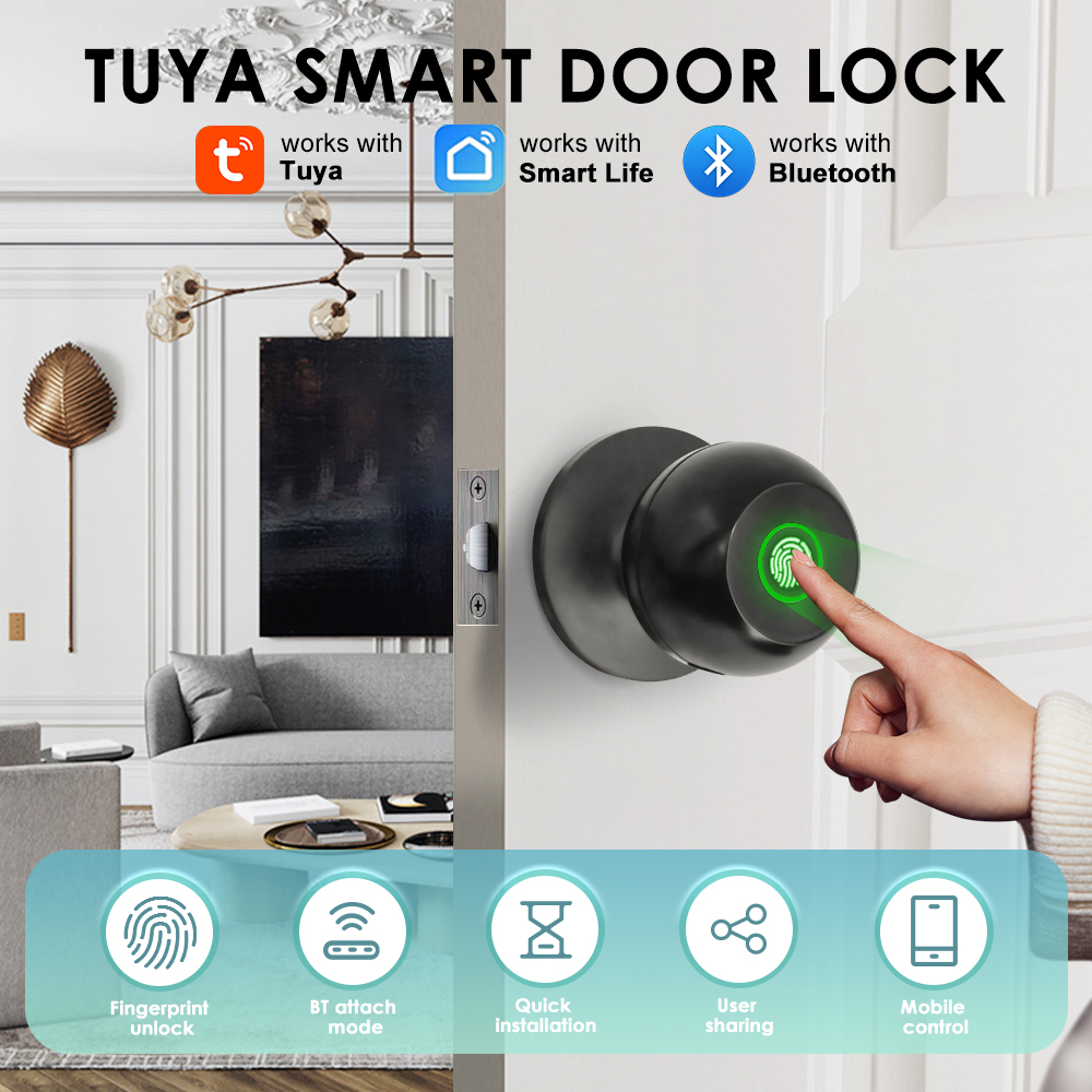Tuya Electronic Door Lock Smar - Home Security Keypad ulasan dan harga