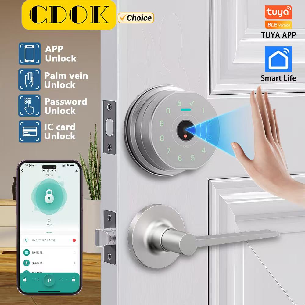 CDOK K10 Smart Lock, Palm Vein - Home Security Keypad ulasan dan harga