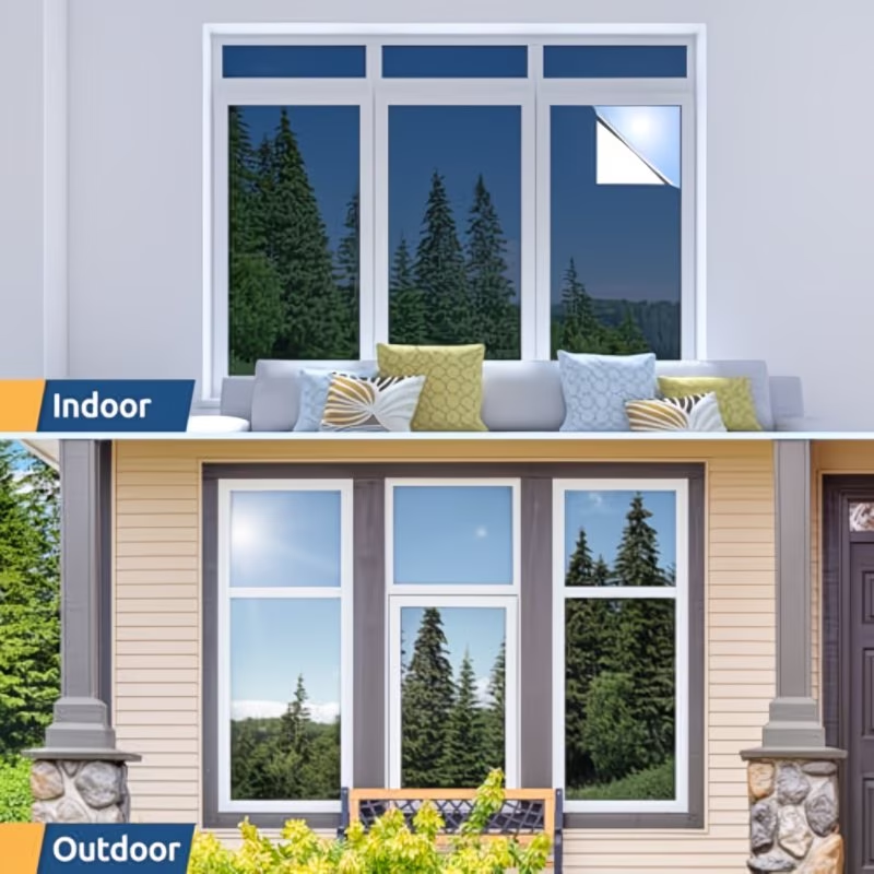 Reflective Mirror Film Sunshad - Home Security For Windows ulasan dan harga