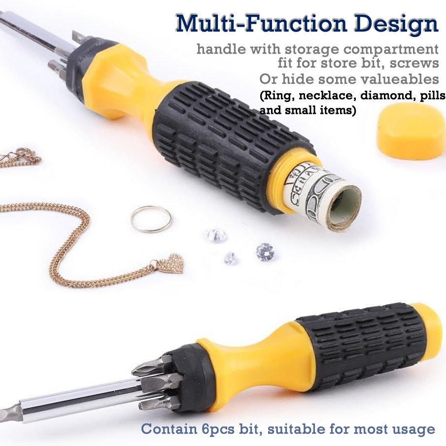 Multi-Function Screwdriver 6bi - Home Security Safe ulasan dan harga