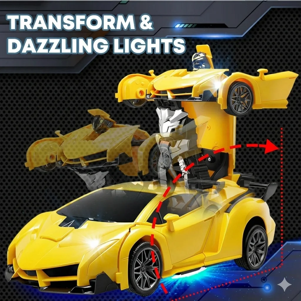 2 in 1 RC Transforming Car Rob - Home Security Companies ulasan dan harga