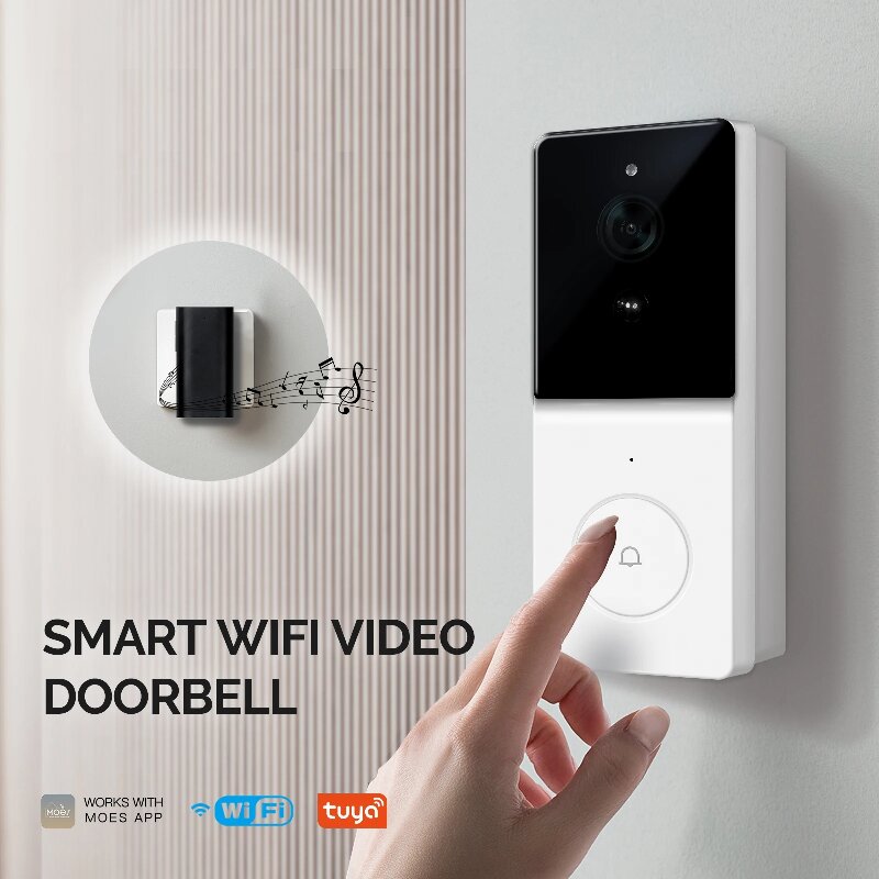 Tuya Smart WiFi Video Doorbell - Home Security Product ulasan dan harga