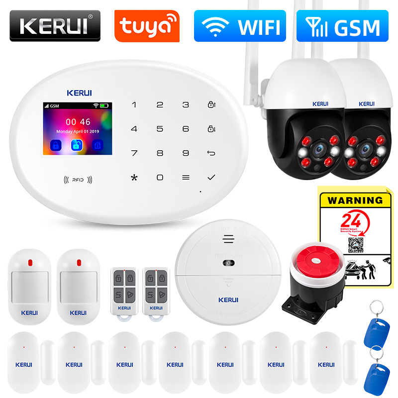 KERUI W202 WIFI GSM Alarm Syst - Home Security System Installation ulasan dan harga