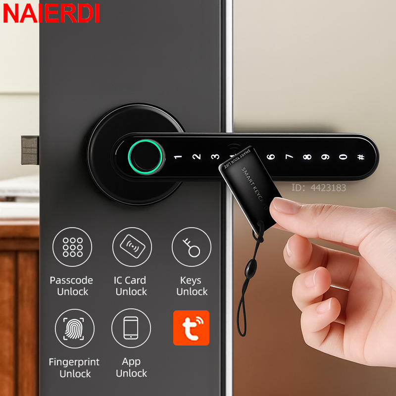 NAIERDI Smart Fingerprint Door - Home Security Keypad ulasan dan harga