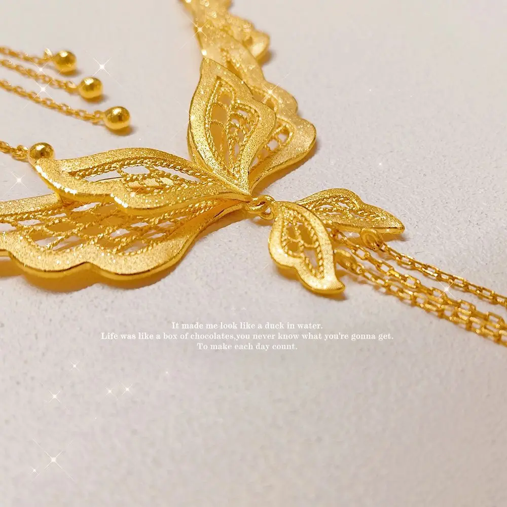 VivoGoldButterfly Love Necklac - Home Security Companies ulasan dan harga