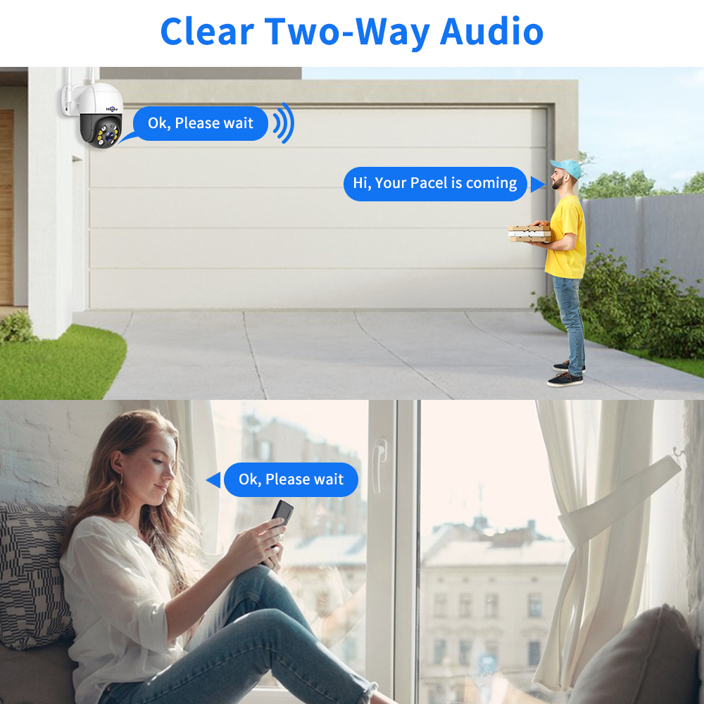 Hiseeu 8MP 4K PTZ Wifi Camera  - Home Security Ai ulasan dan harga
