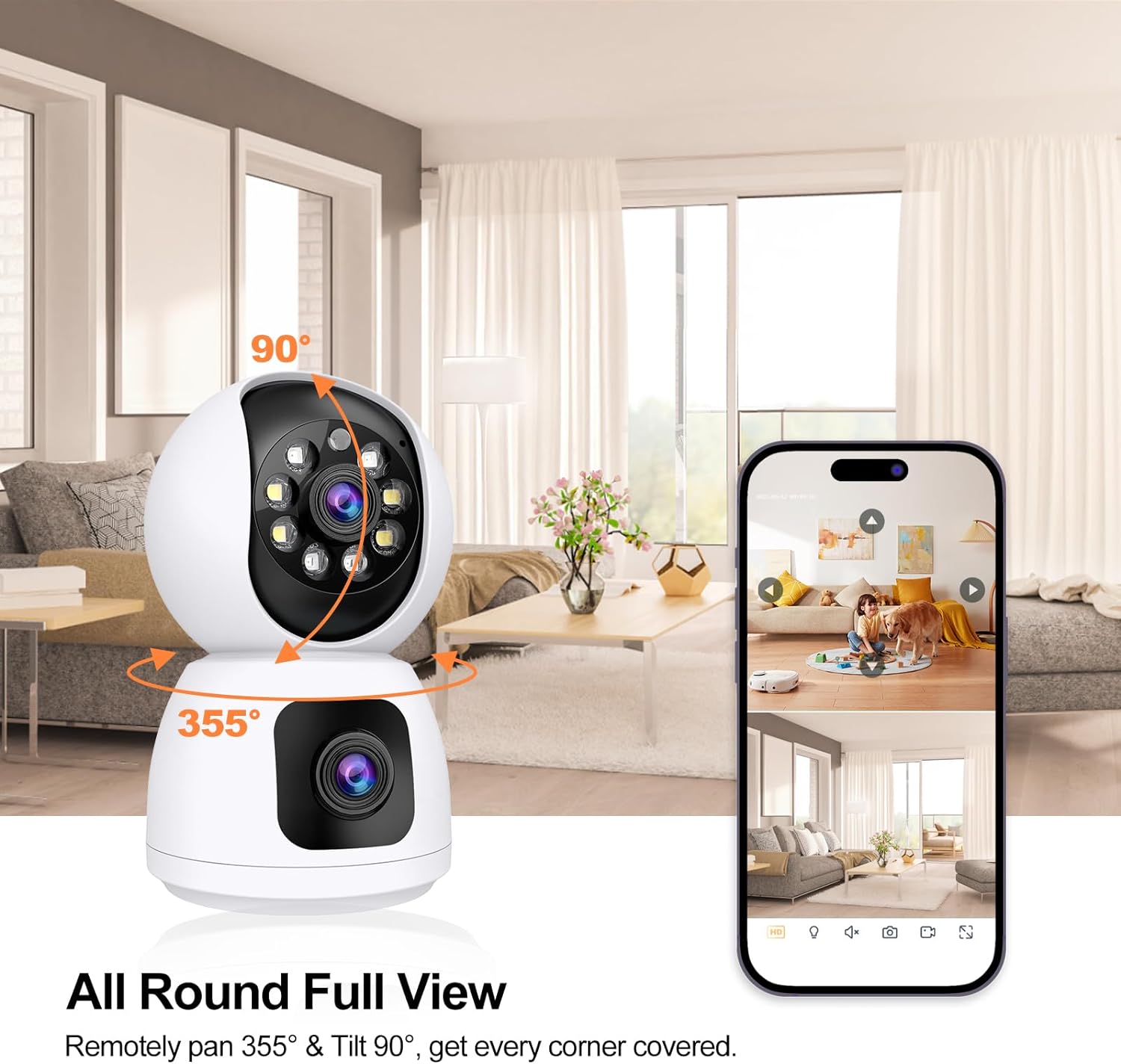 ANSVICAM Tuya Smart 4K 8MP Dua - Home Security Ai ulasan dan harga