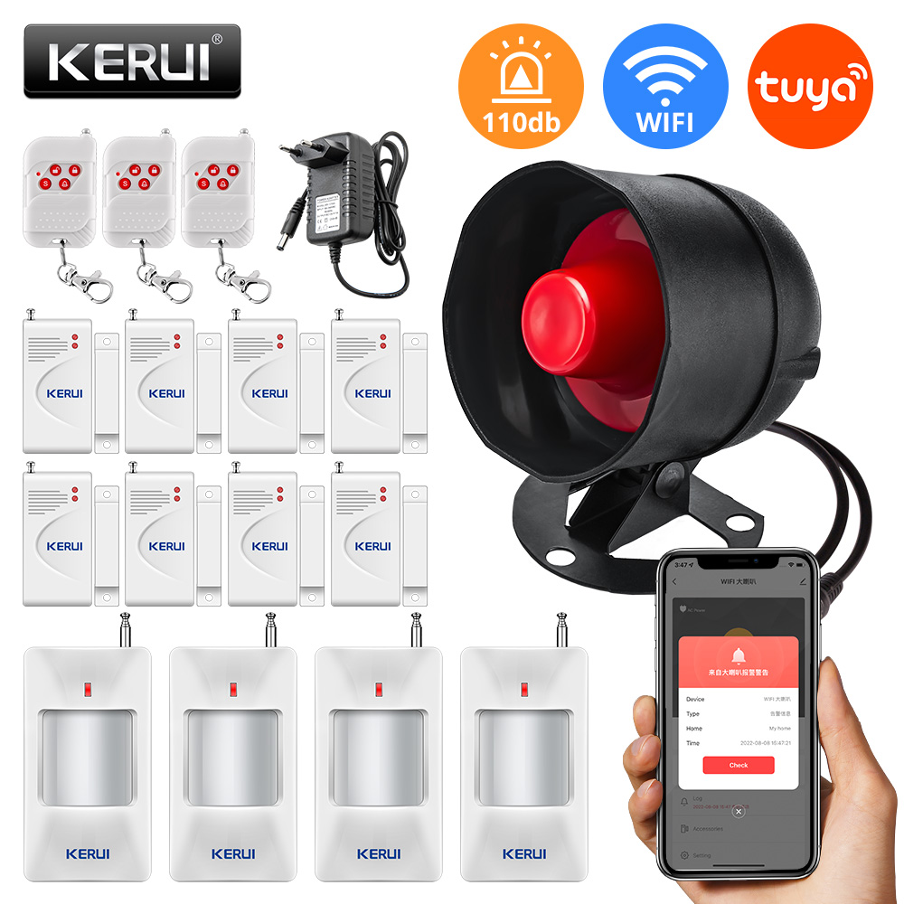 KERUI Tuya WIFI Loudly Speaker - Home Security System Installation ulasan dan harga