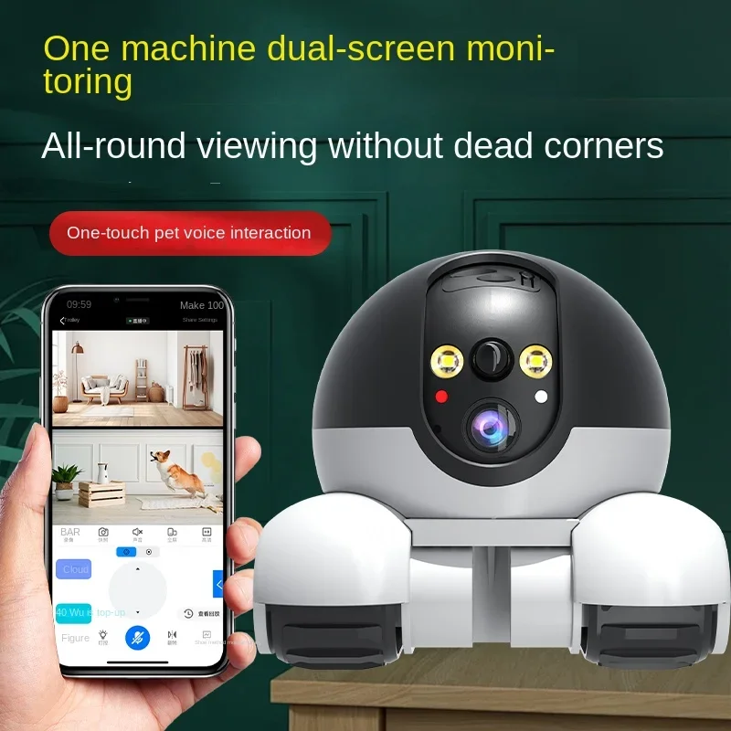 Pet Mobile Camera HD 4MP 4K WI - Home Security Robots ulasan dan harga
