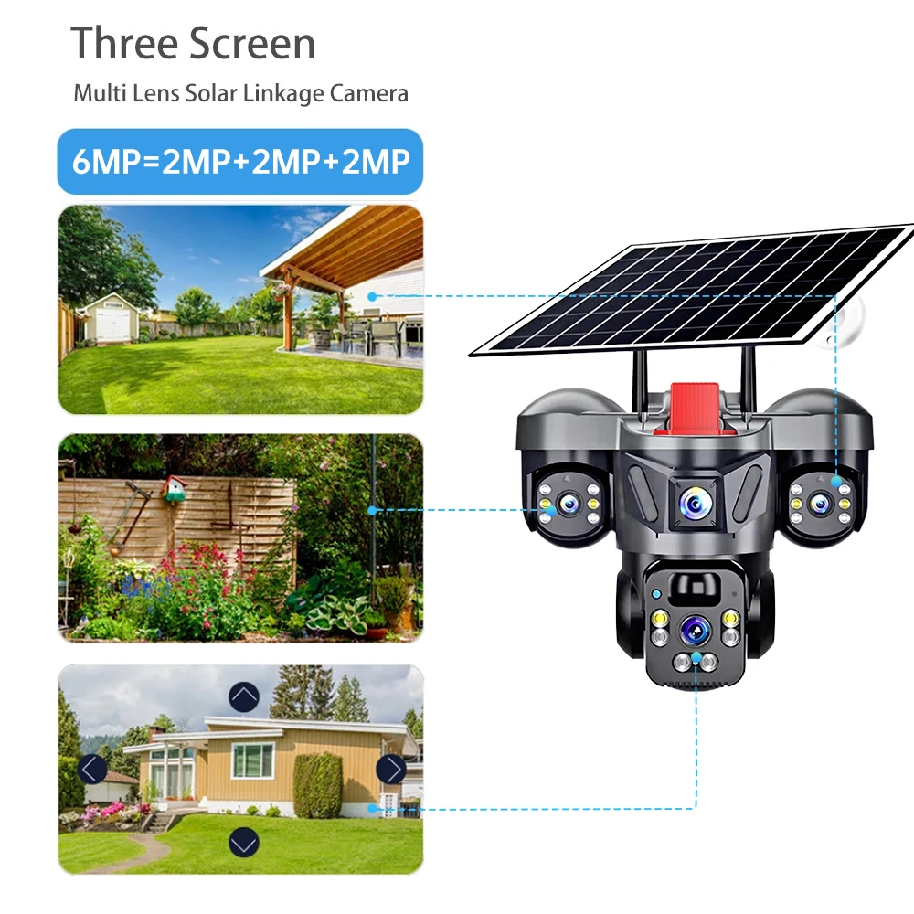 KERUI Outdoor PTZ 6MP 4G SIM W - Home Security Product ulasan dan harga