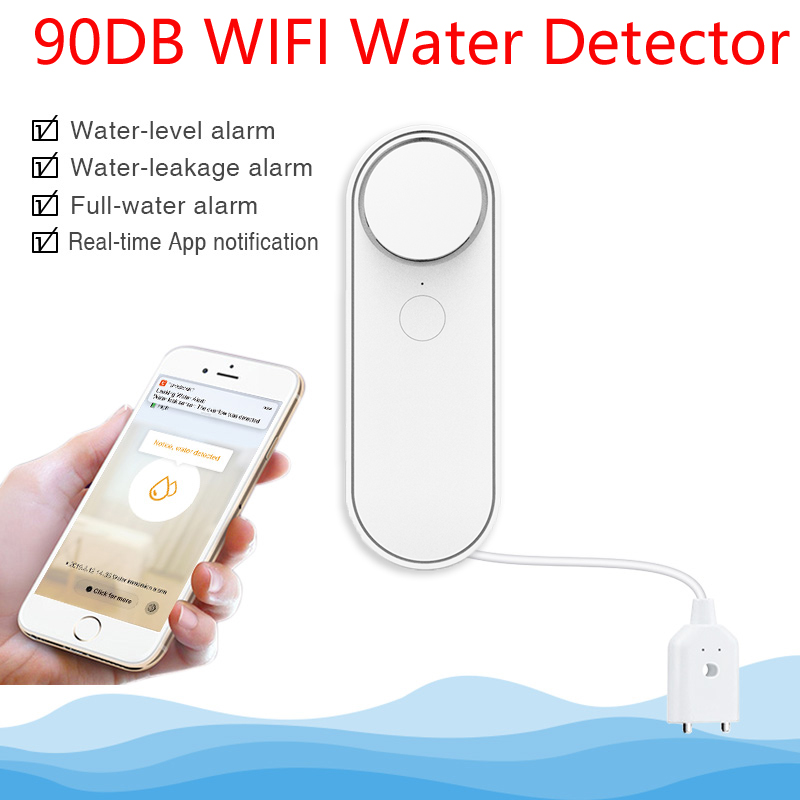3M/5M WiFi Water Leak Detector - Home Security Safe ulasan dan harga