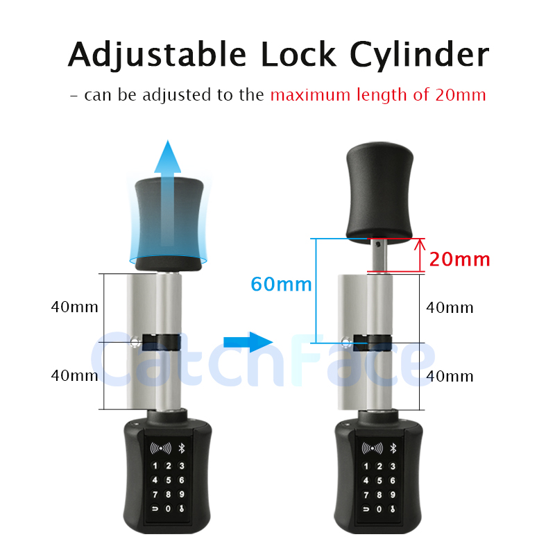 TTlock Bluetooth Smart Cylinde - Home Security Keypad ulasan dan harga