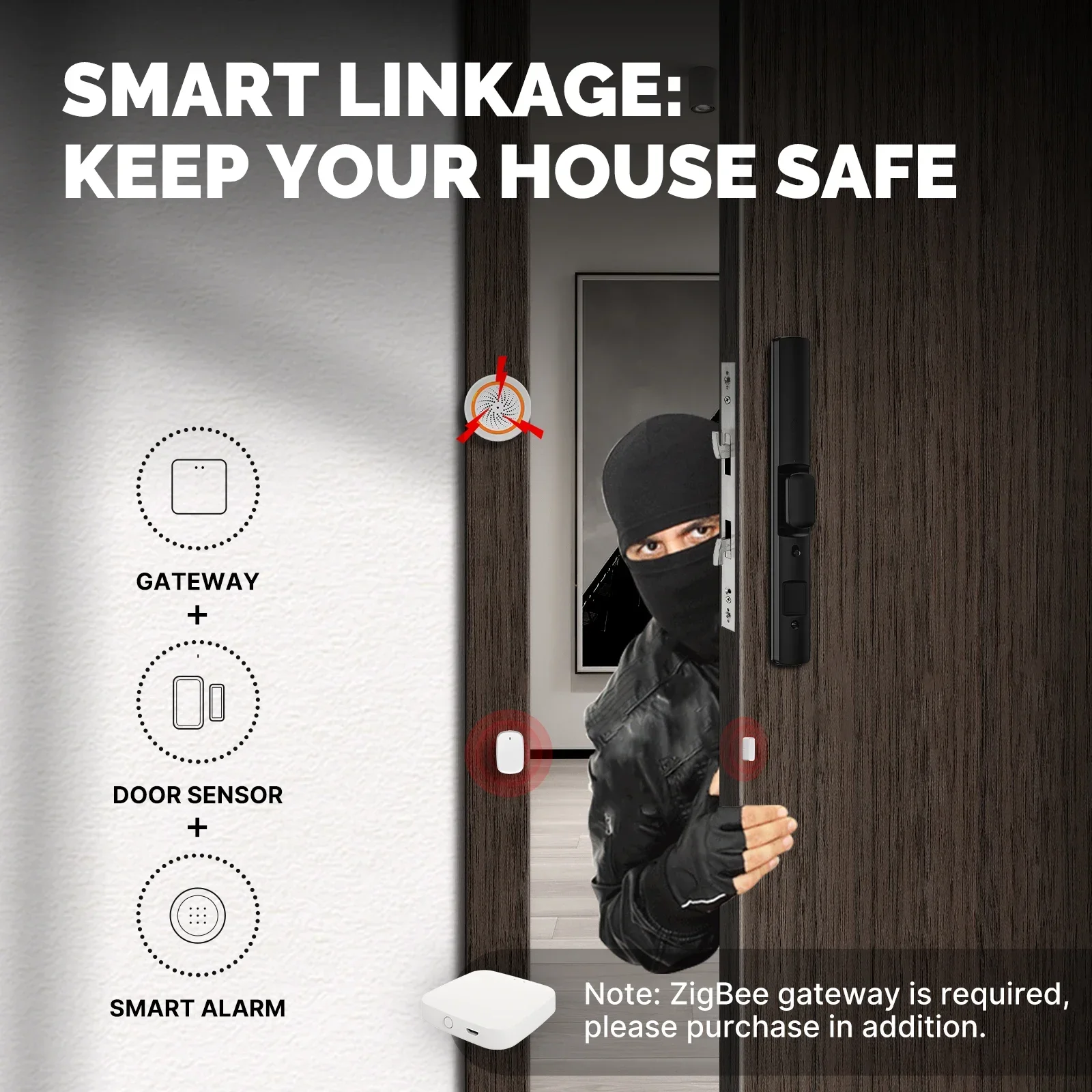 MOES Tuya ZigBee/Wifi Smart Wi - Home Security System Installation ulasan dan harga