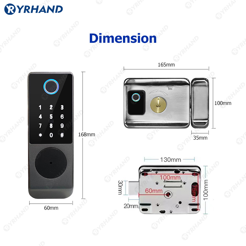 Tuya Smart lock Waterproof Wif - Home Security Keypad ulasan dan harga