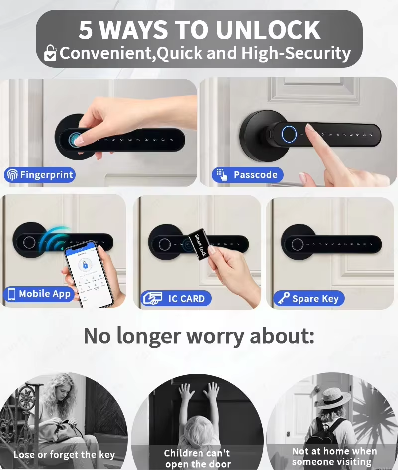 TTLock Smart Digital Door Lock - Home Security Keypad ulasan dan harga