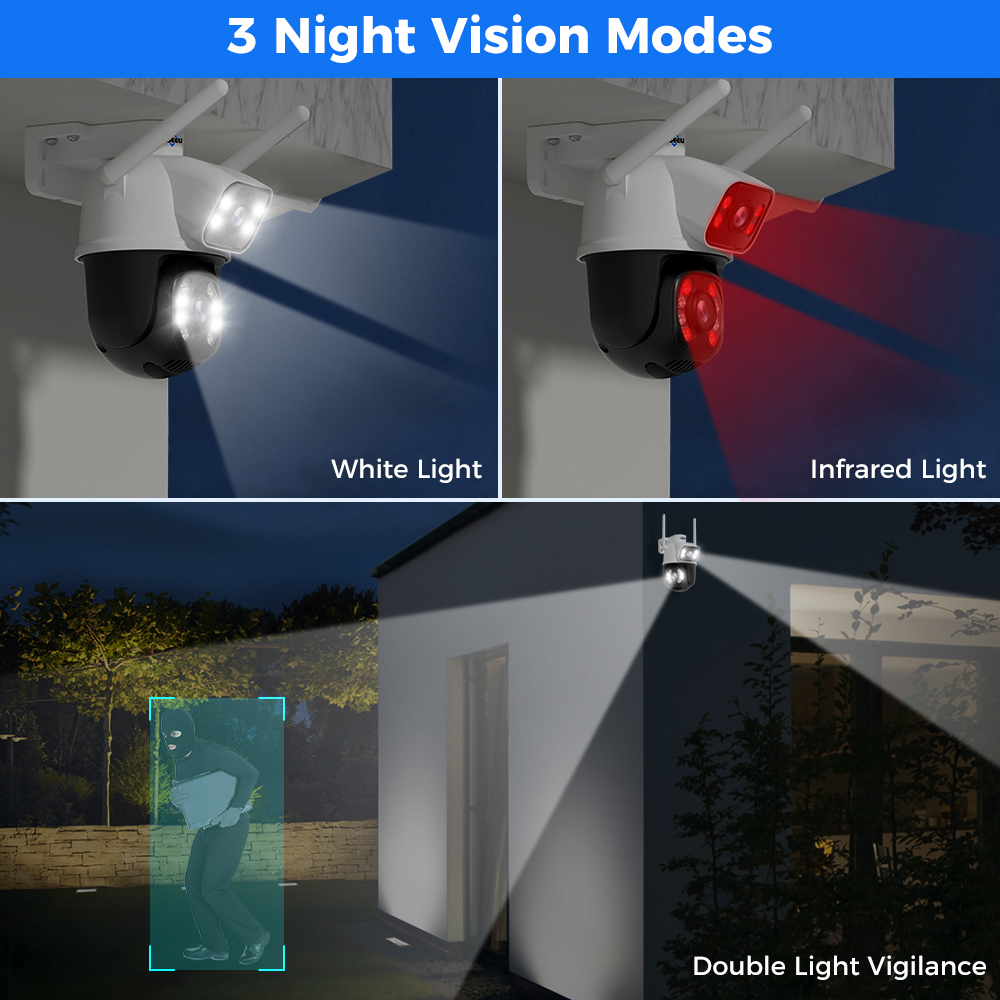 Hiseeu 4K 8MP Dual Lens Wifi S - Home Security Ai ulasan dan harga