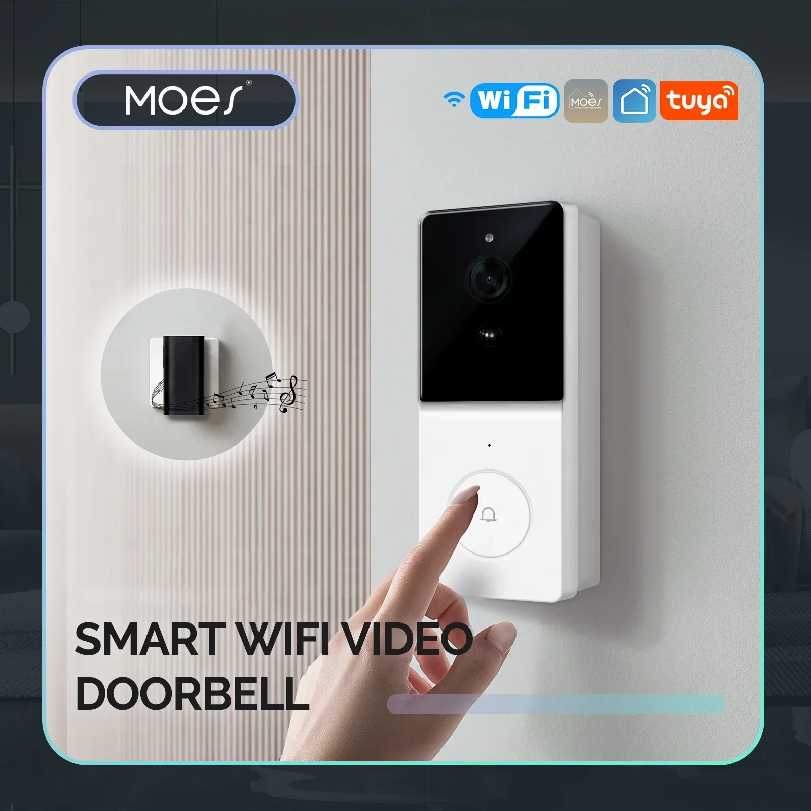 MOES Tuya Smart WiFi Video Doo - Home Security Product ulasan dan harga